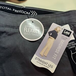 Lee Total Freedom Charcoal Gray Pants